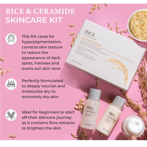 The Face Shop Rice & Ceramide Moisturizing Skincare Set - Picture 2 of 4